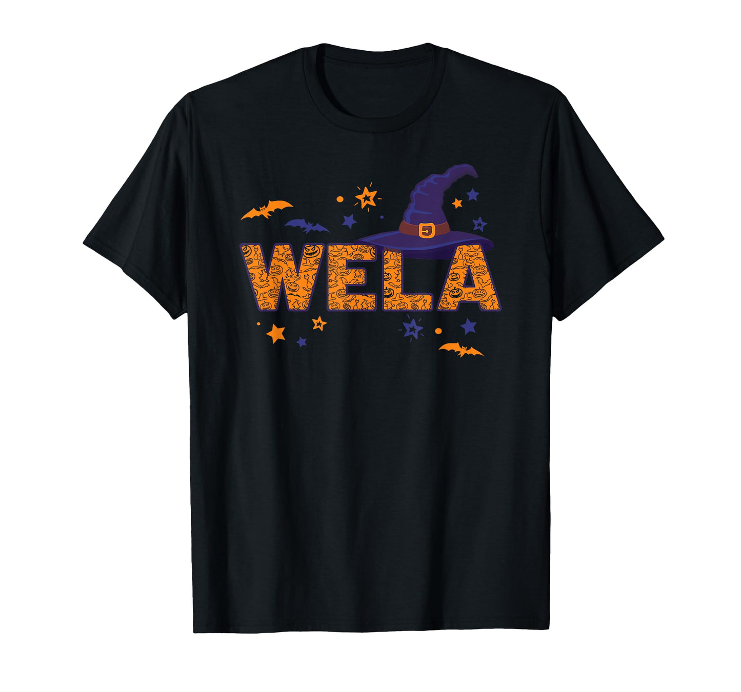 Wela Witch Hat Mexican Grandma Costume Halloween T-Shirt