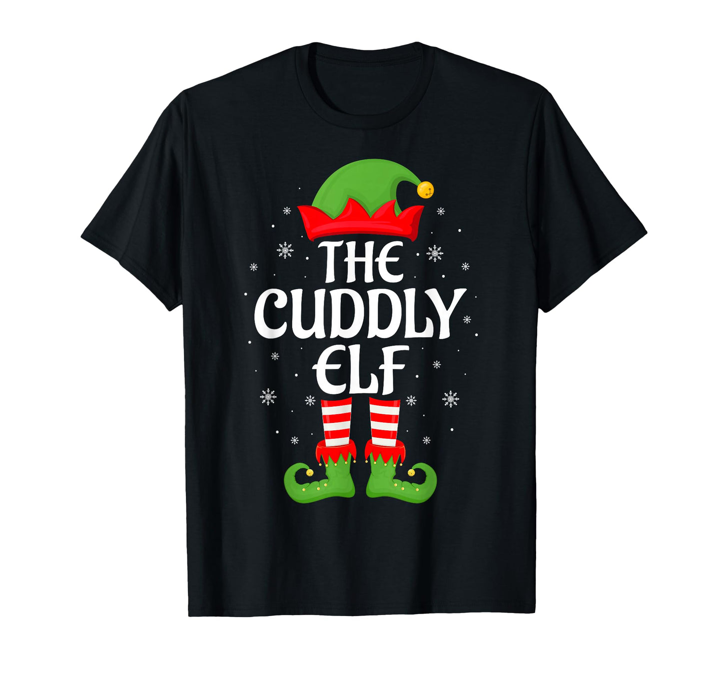 Cuddly Elf Xmas Family Matching Elf Squad Christmas T-Shirt
