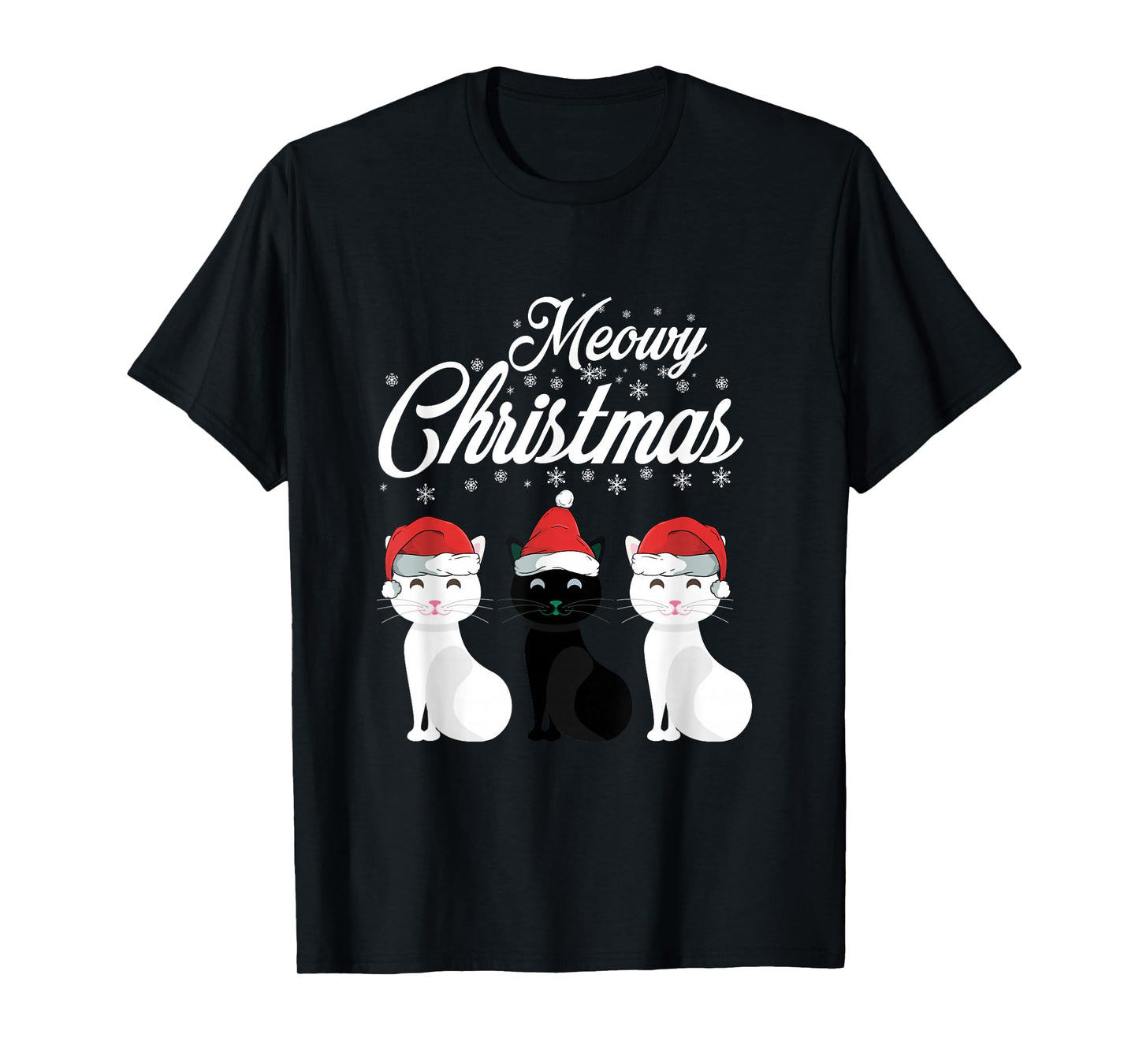 Meowy Christmas -Cats & Kittens Santa Claus Xmas Animal Gift T-Shirt