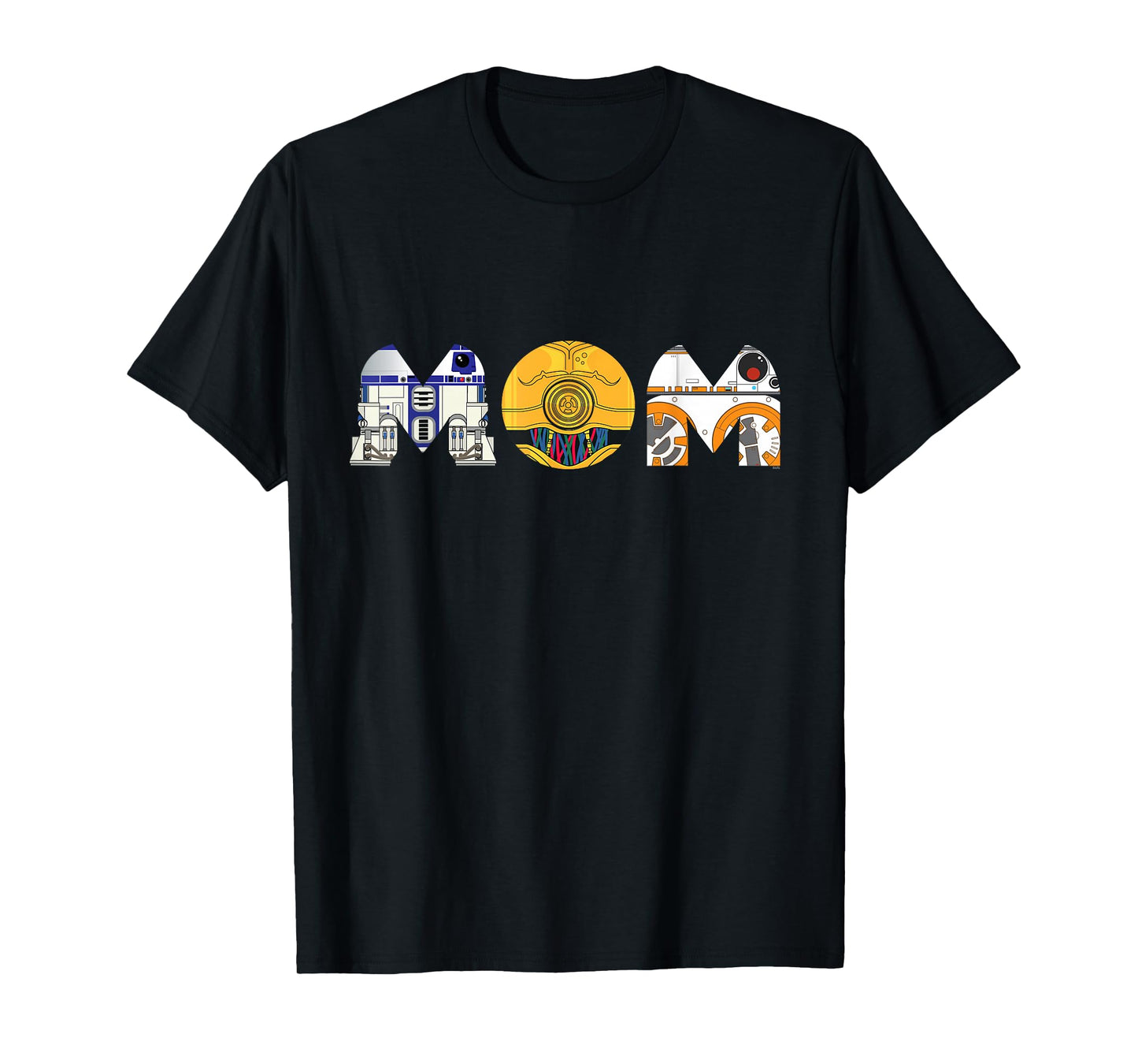 Star Wars Droids R2-D2 C-3PO BB-8 Mom Mother’s Day Birthday T-Shirt
