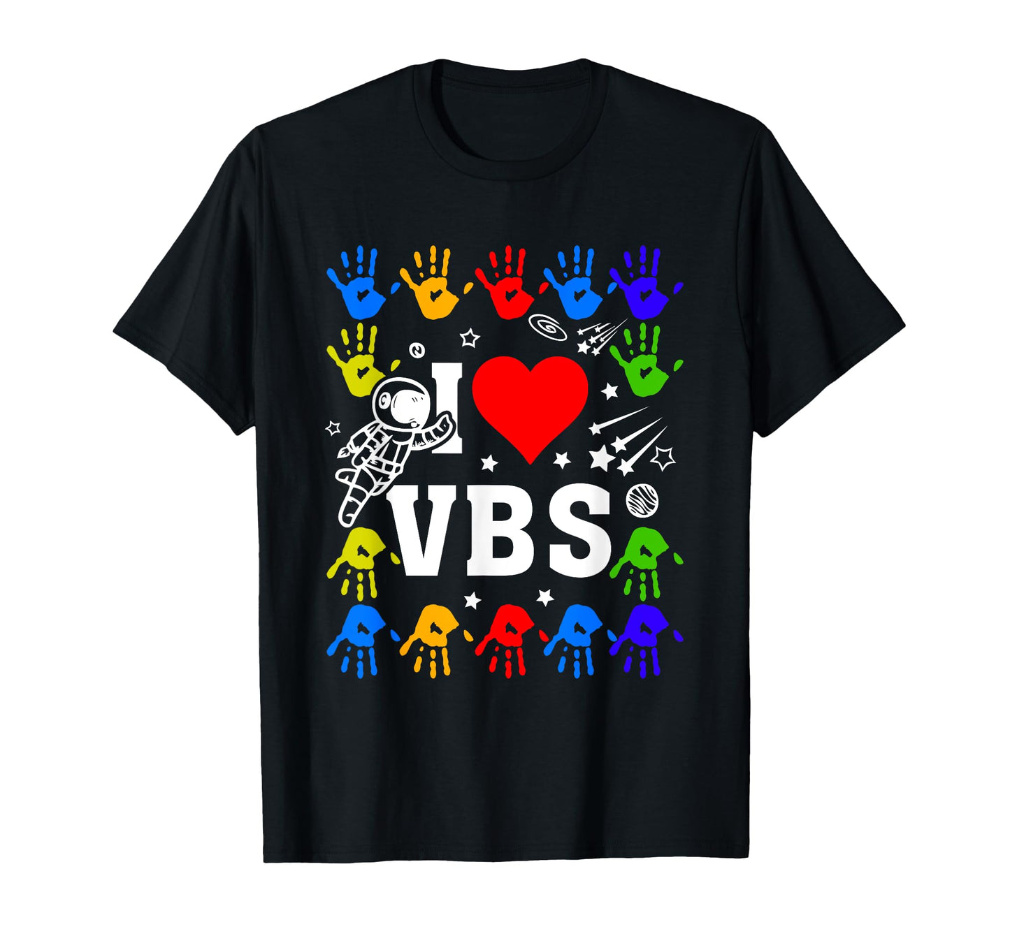 I Love VBS Summer Vacation Bible School Christian Teacher Men Women Kids T-Shirt