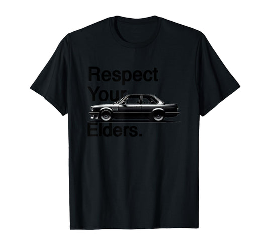 Respect Your Elders Vintage Euro E28 Coupe Concept T-Shirt