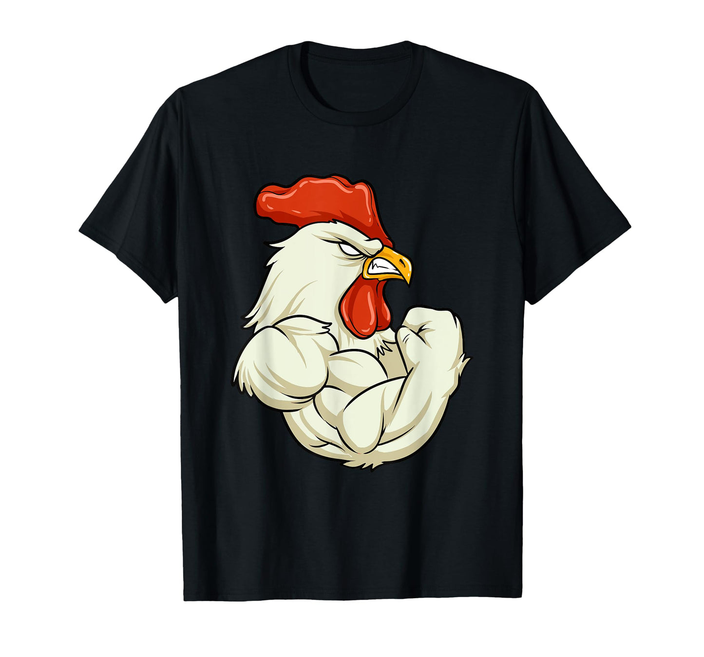 Rooster At The Gym - Muscle Fitness Training Bodybuilder T-Shirt