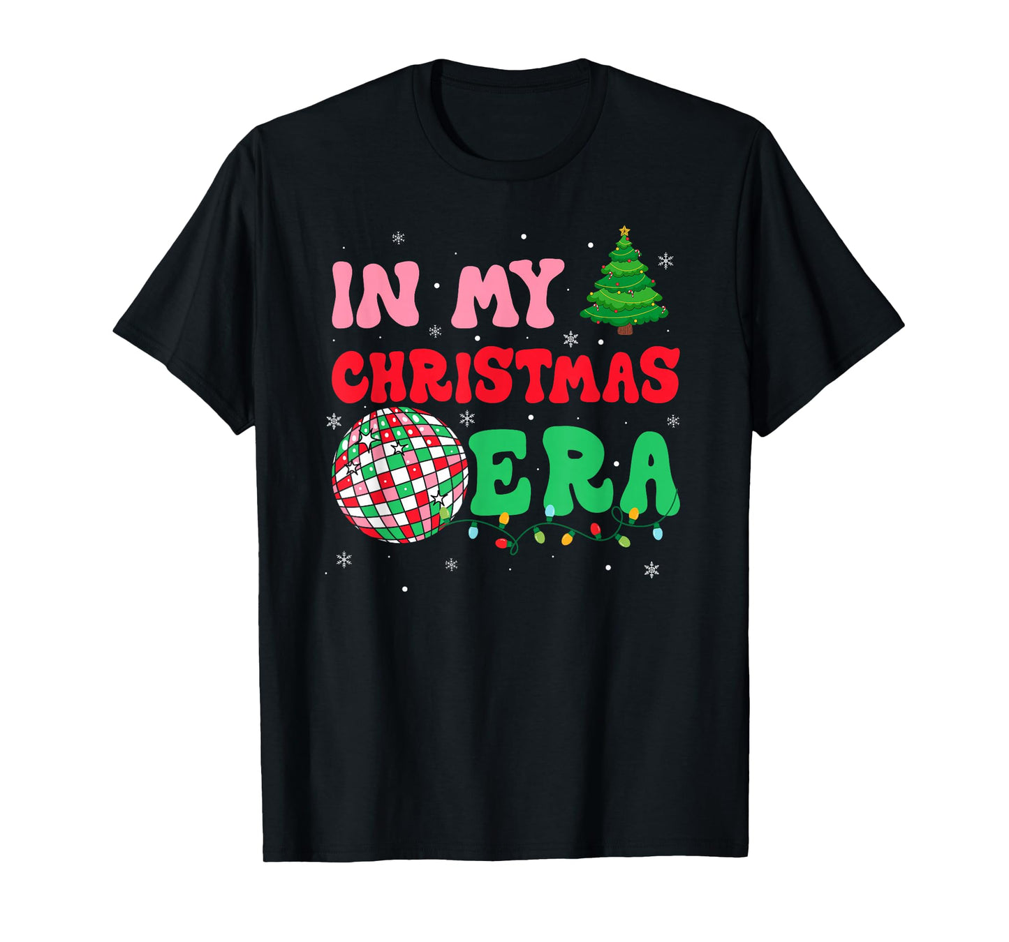 in My Christmas Era Winter Season Holiday Groovy Xmas T-Shirt