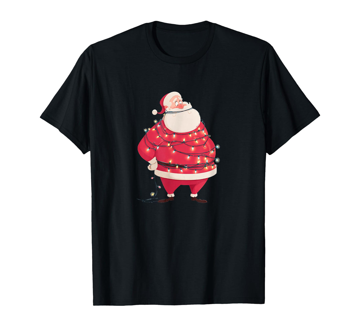 Pretty Festive Lights Costume with Santa Claus T-Shirt