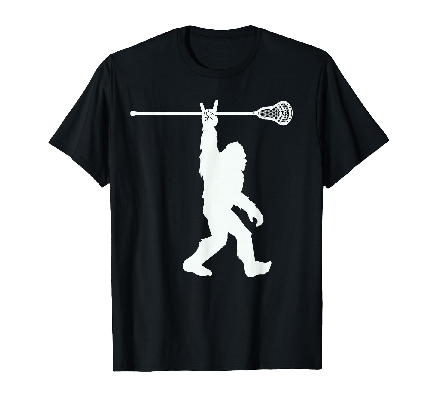 Lacrosse-Shirt Vintage Lax Bigfoot Sasquatch Youth Men Boys T-Shirt
