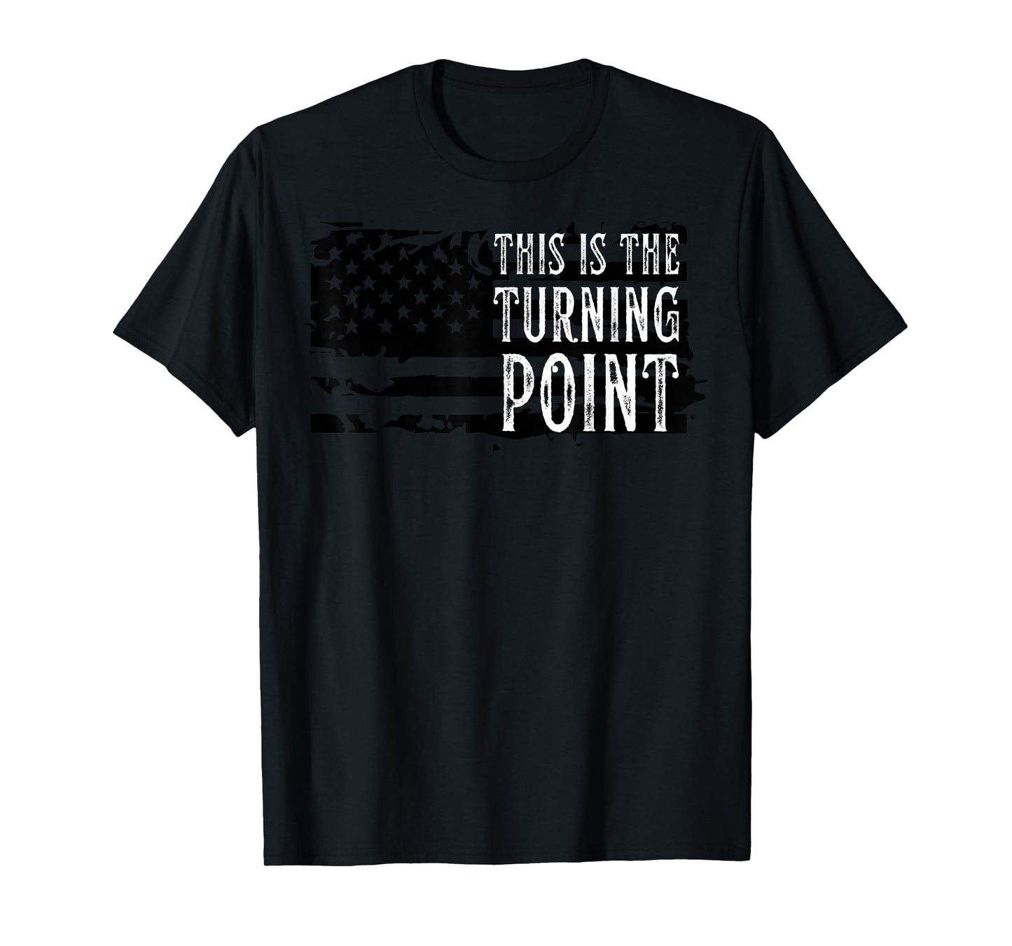 Men Vintage This is The Turning Point Tee USA Flag for Men T-Shirt