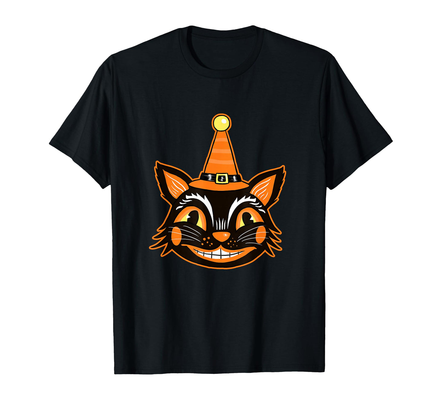 Vintage Witch Happy Halloween Horror Scary Creepy Retro Fun T-Shirt