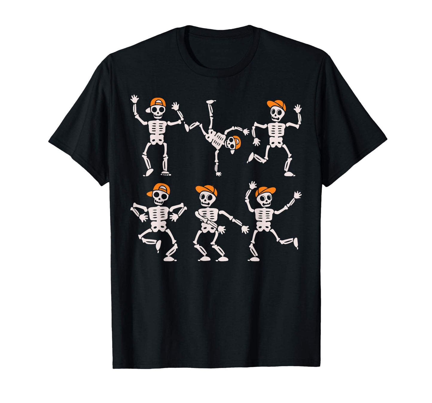 Funny Cute Dancing Skeleton Halloween Boys Kids Toddlers T-Shirt
