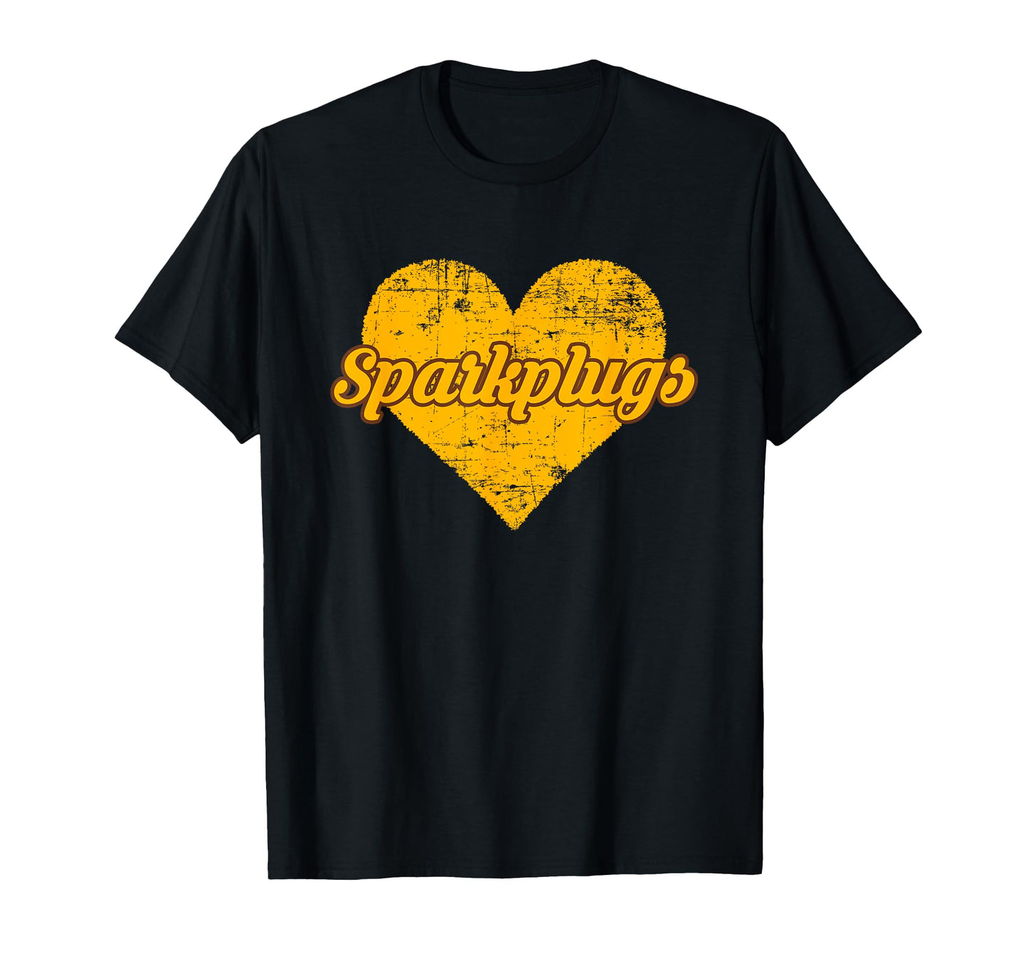 Speedway Sparkplugs Over Heart T-Shirt