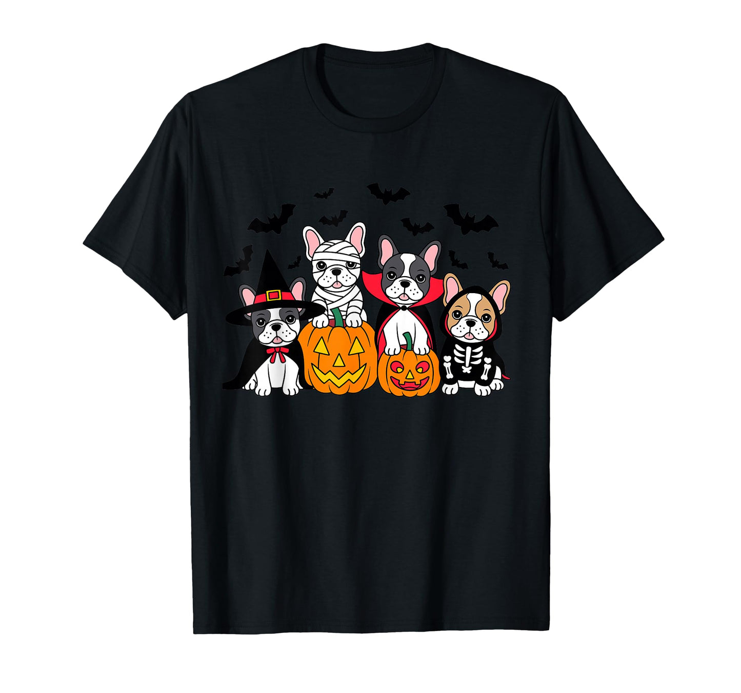 French Bulldog Halloween Witch Dog Mom Mummy French Bulldog T-Shirt