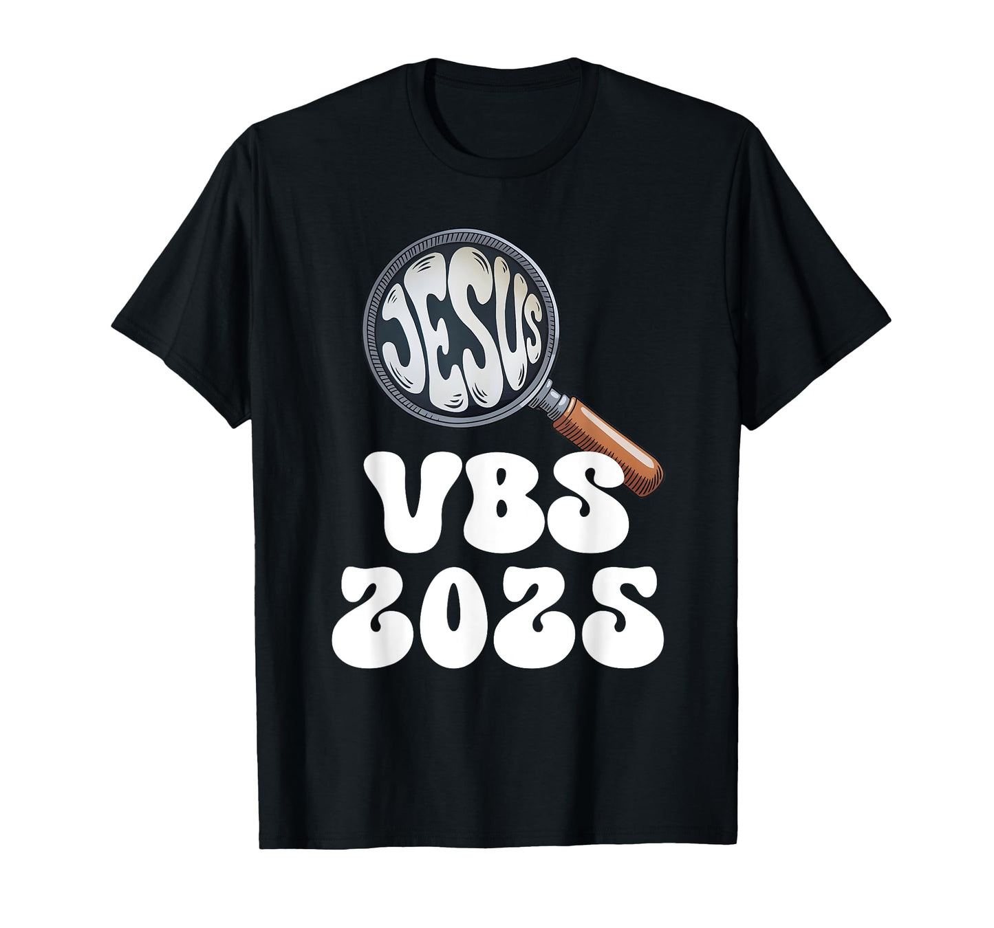 VBS 2025 Vacation Bible School VBS Squad Hand Lens T-Shirt