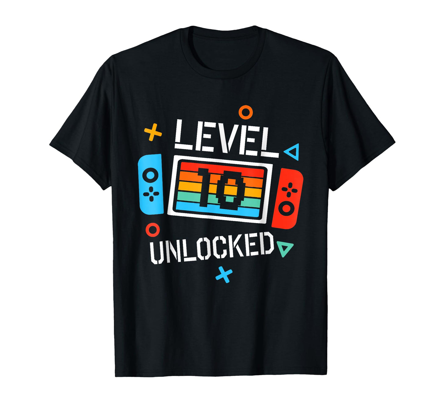 10 Year Old Level Unlocked Shirt 10th Birthday B-day T-Shirt