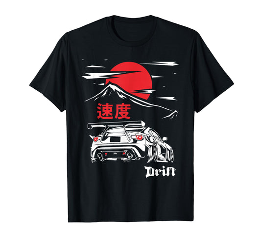 JDM Tokyo Japan Drift Race Car Tuning Retro Vintage Graphic T-Shirt