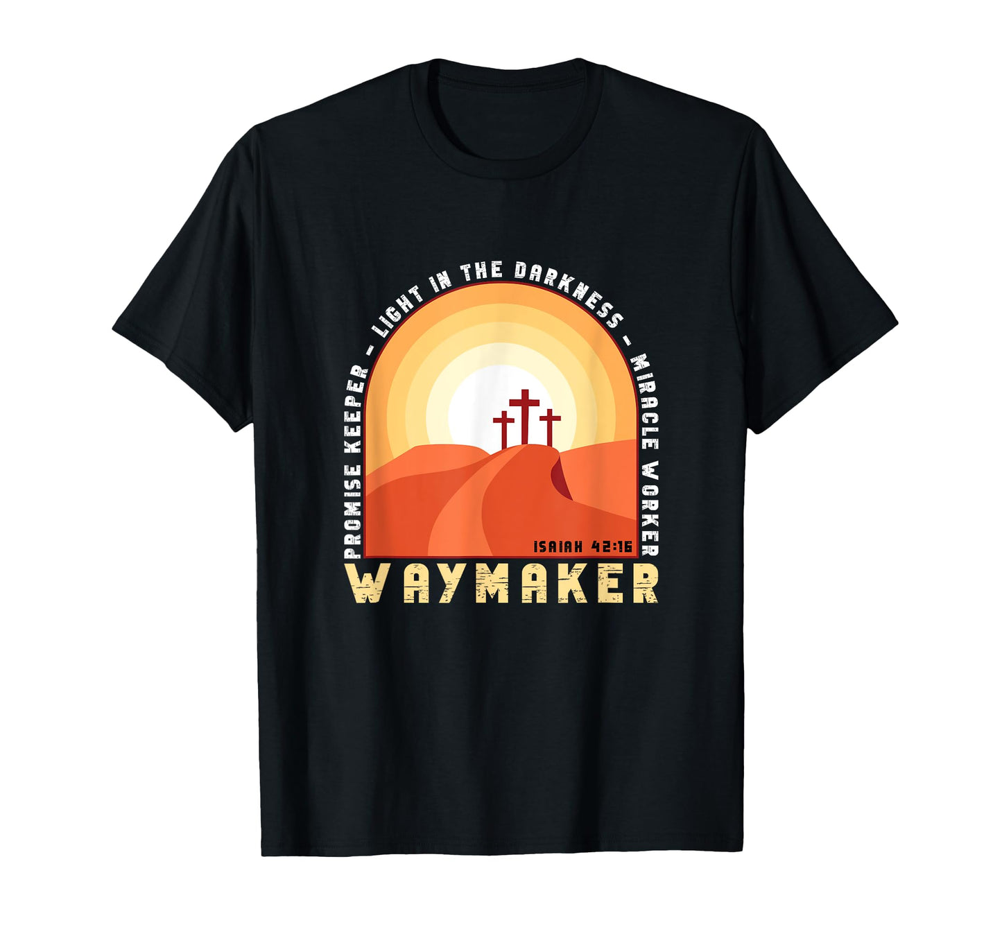 Vintage Waymaker Promise Keeper Miracle Worker Christian T-Shirt