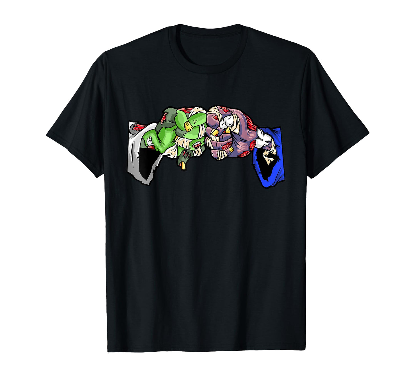 Jiu Jitsu Gift MMA Zombie Fist Bump Roll Halloween BJJ T-Shirt