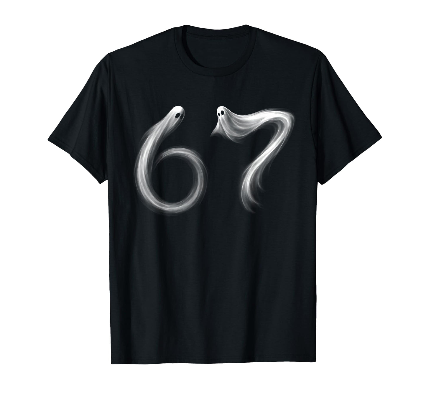 Funny Six Seven 6 7 Meme 67 Design Ghost Halloween Costume T-Shirt
