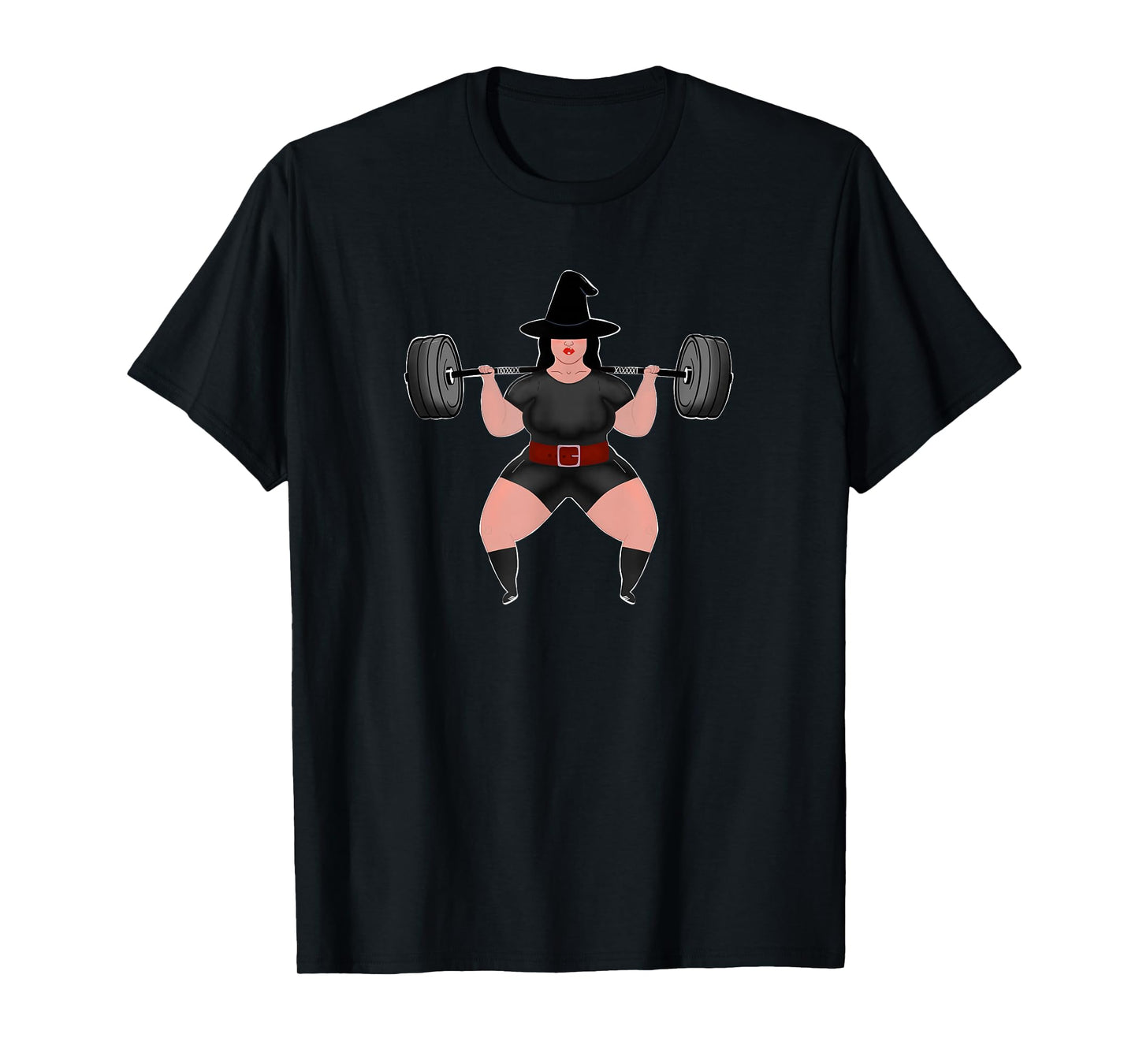 Powerlifter Witch Halloween Gym T-Shirt