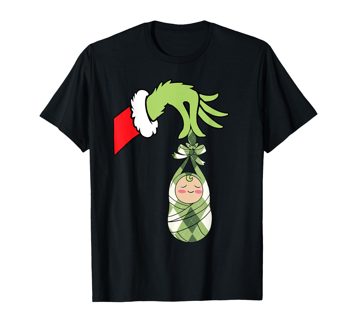 Labor and Delivery Baby Wrapper Nurse Christmas Xmas Santa T-Shirt