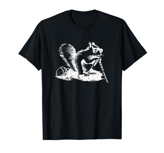 Vintage A Blind Squirrel Animal Nut Joke T-Shirt