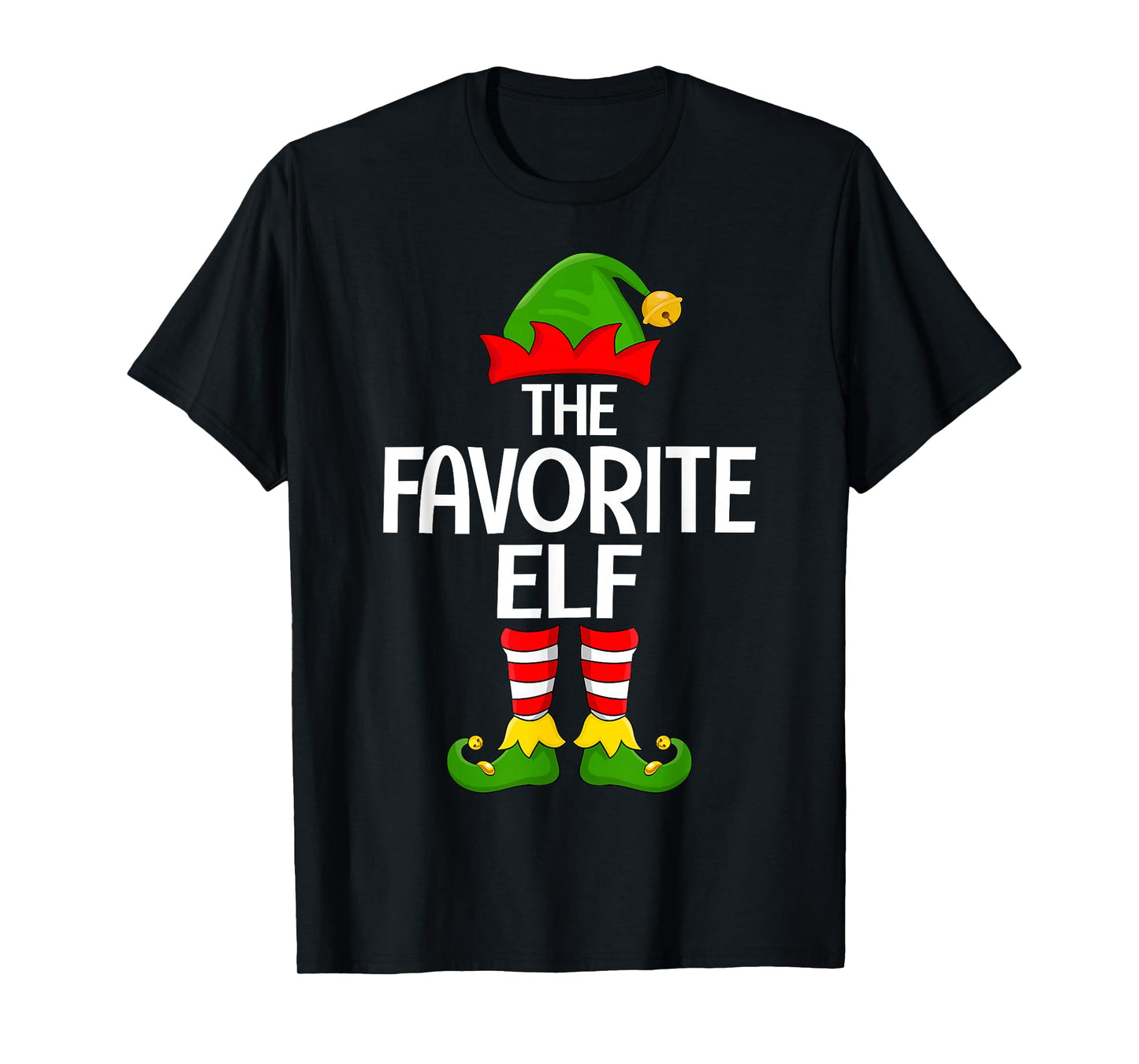 Favorite Elf Xmas Matching Family Elf Squad Christmas T-Shirt