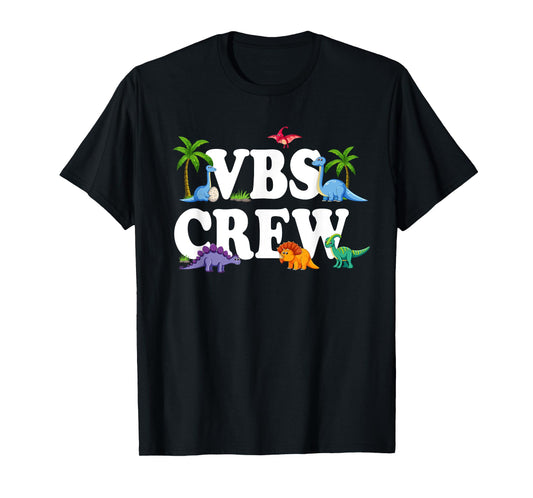 VBS Crew 2025 Vacation Bible School Dinosaur T-Shirt