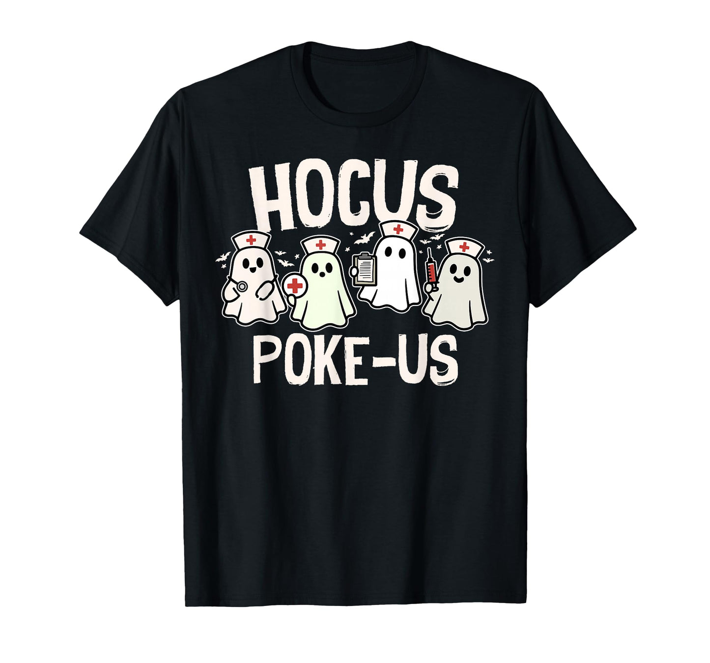 Hocus Poke-Us Halloween Medical Lab Tech Spooky Season Nurse T-Shirt