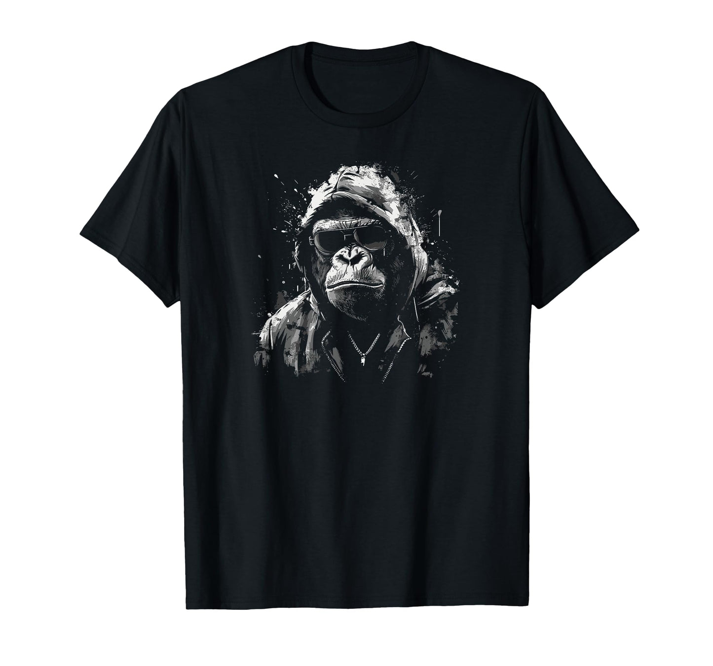 Angry Gorilla Face Growling Scary Silverback Gorilla T-Shirt