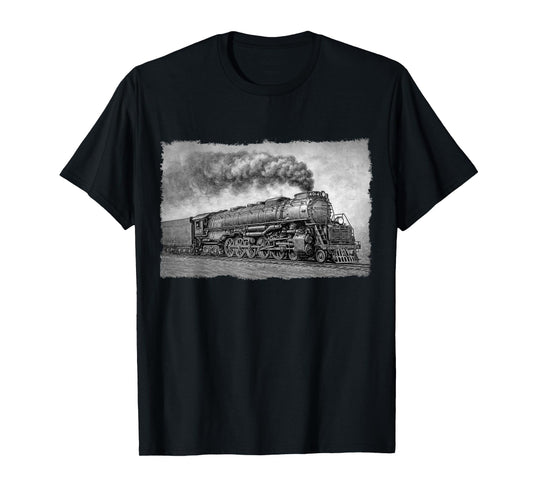 1940s Big Boy Steam Engine Locomotive - Vintage 4014 Train T-Shirt