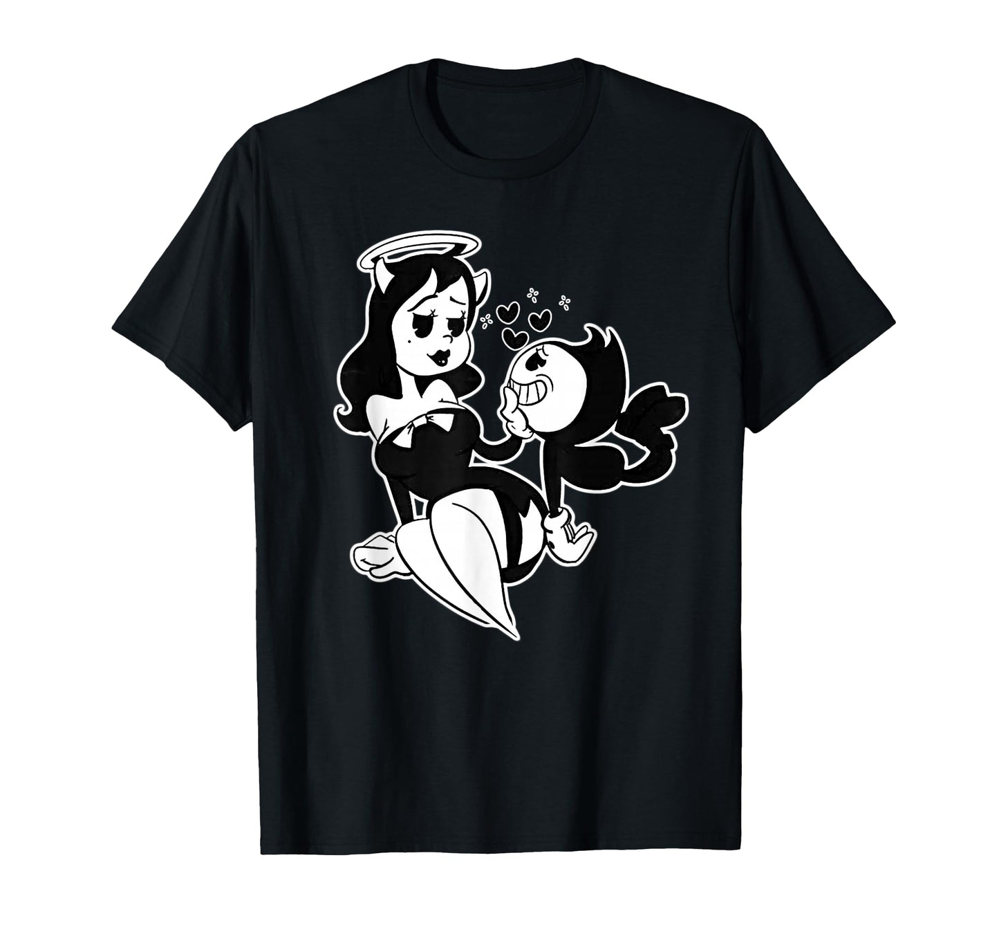 Alice Angel Gothic Angel x Bendy Demon Vintage Cartoon T-Shirt