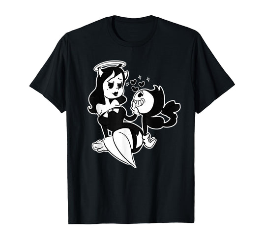Alice Angel Gothic Angel x Bendy Demon Vintage Cartoon T-Shirt