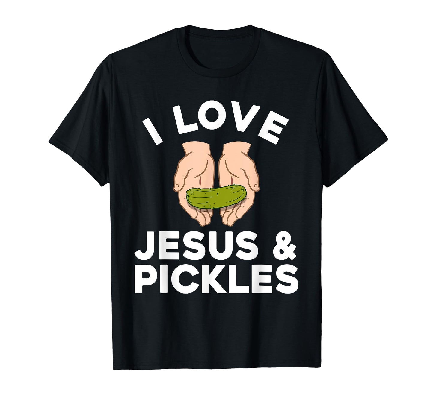 Cute Pickle Design For Men Women Kids Jesus Pickle Lovers T-Shirt