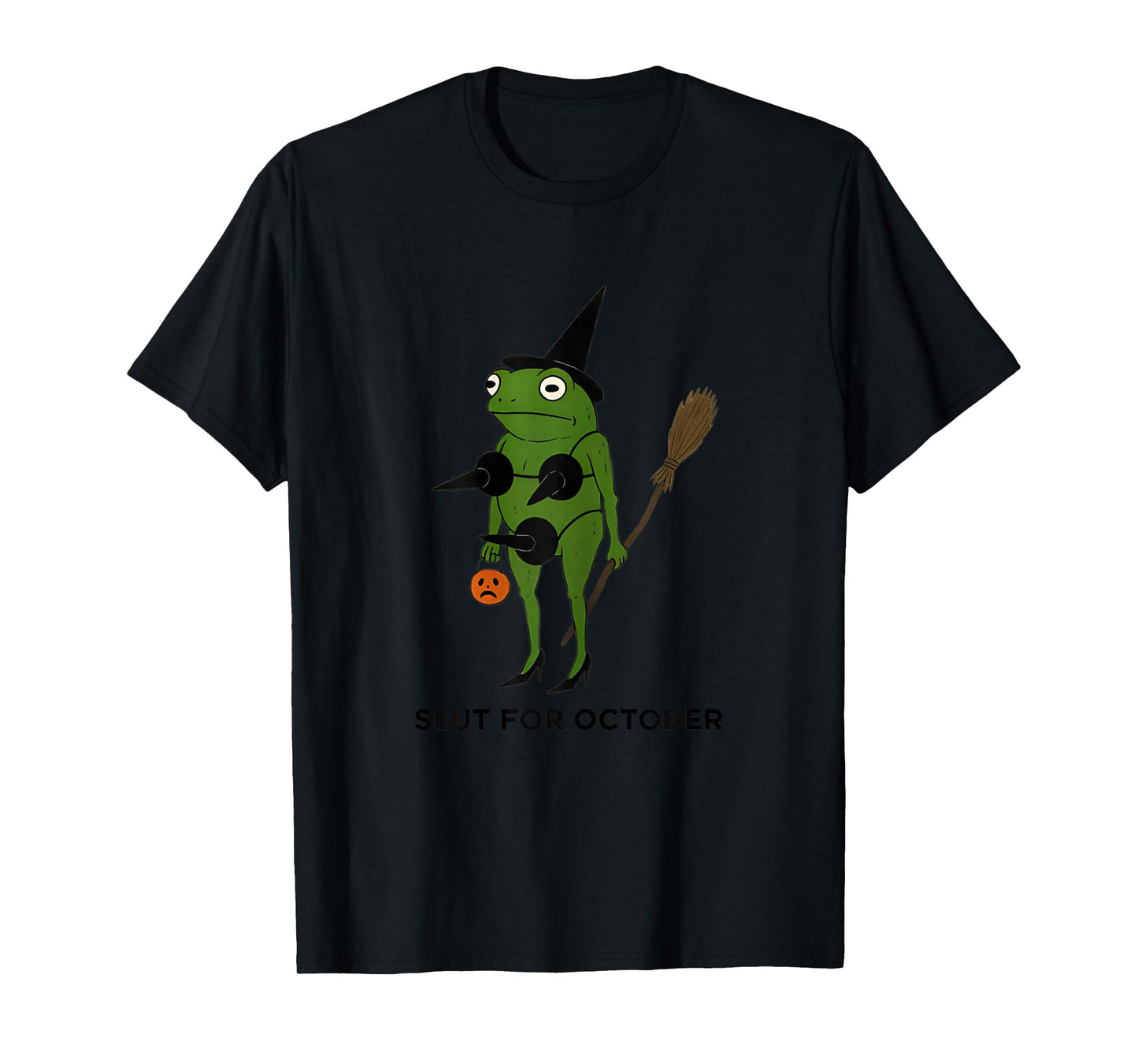 Funny Frog Witch – Quirky Halloween Costume Alternative T-Shirt