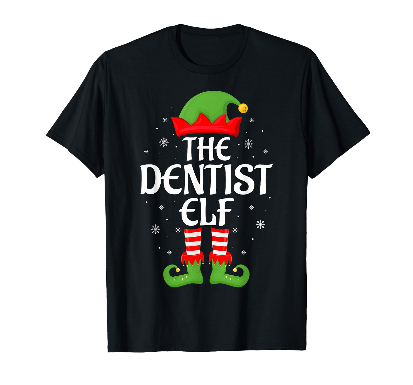 Dentist Elf Xmas Family Matching Elf Squad Christmas T-Shirt