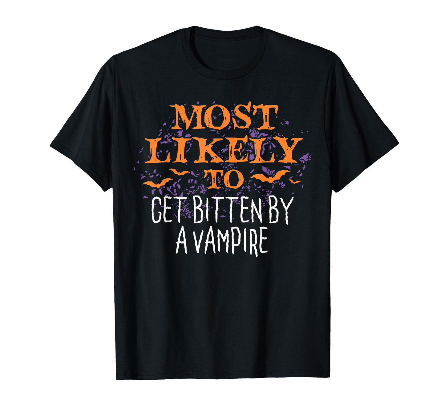 Most Likely To Halloween Get Bitten By A Vampire Matching T-Shirt