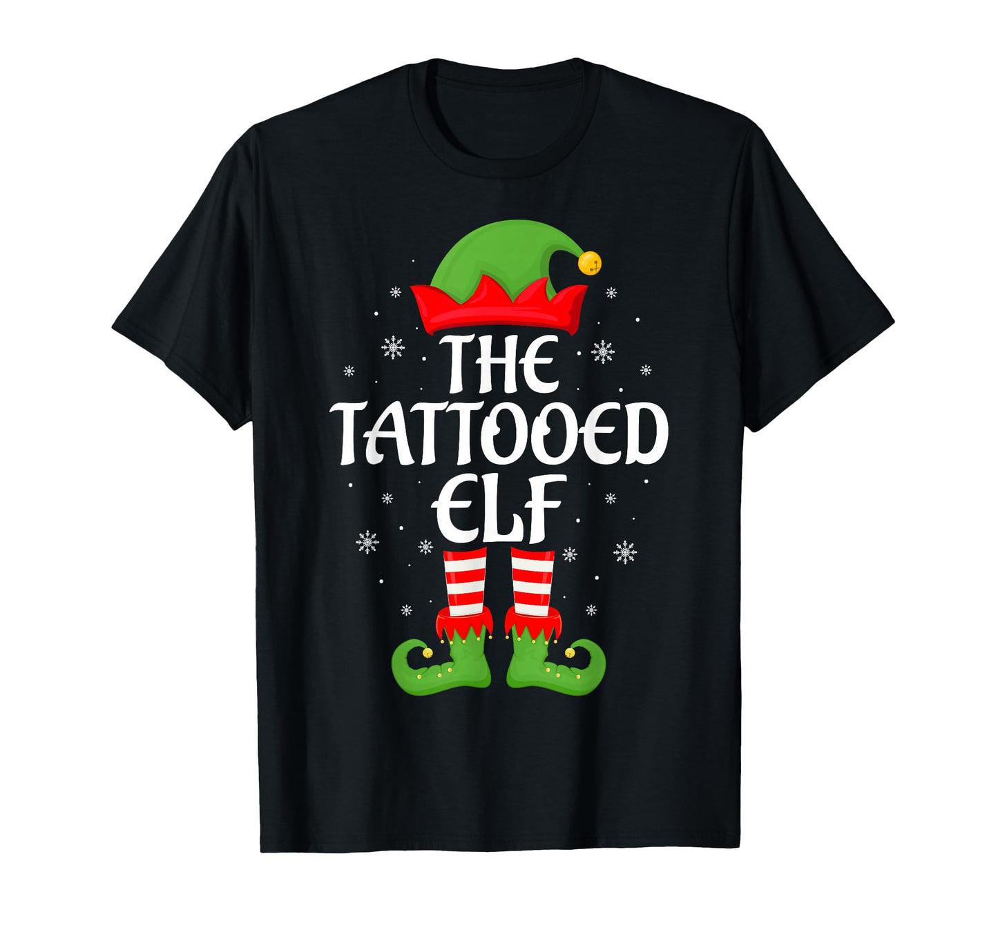 Tattooed Elf Xmas Family Matching Elf Squad Christmas T-Shirt