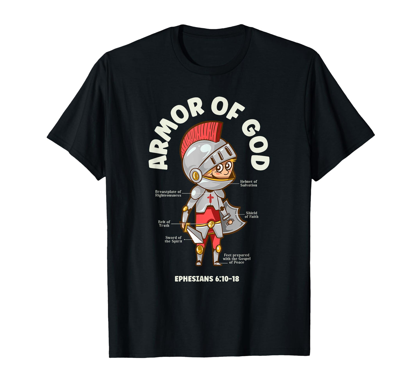 Christian Kids: Armor Of God - Bible Verses T-Shirt