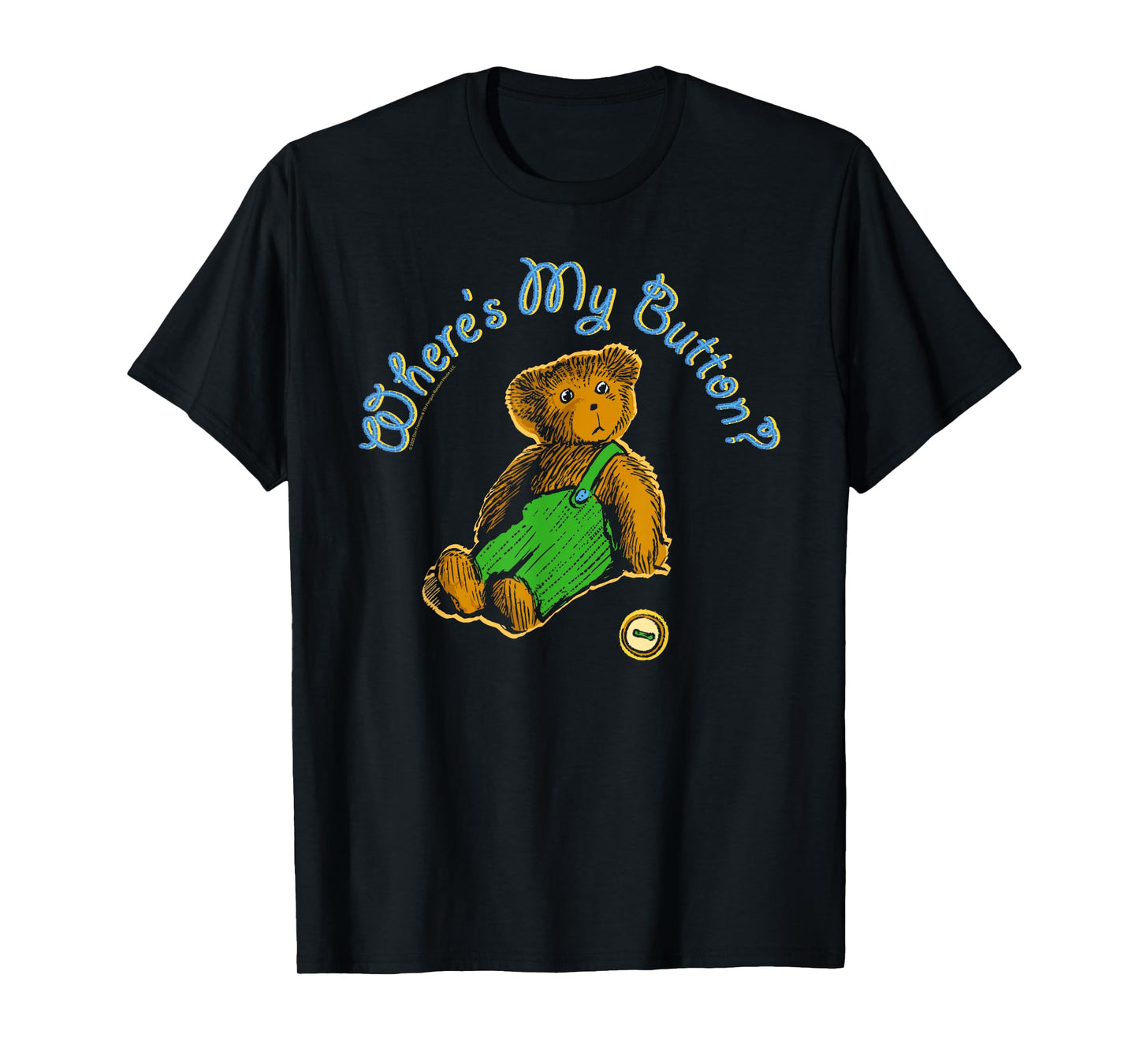 Corduroy Where's My Button Teddy Bear Retro Children's Book T-Shirt