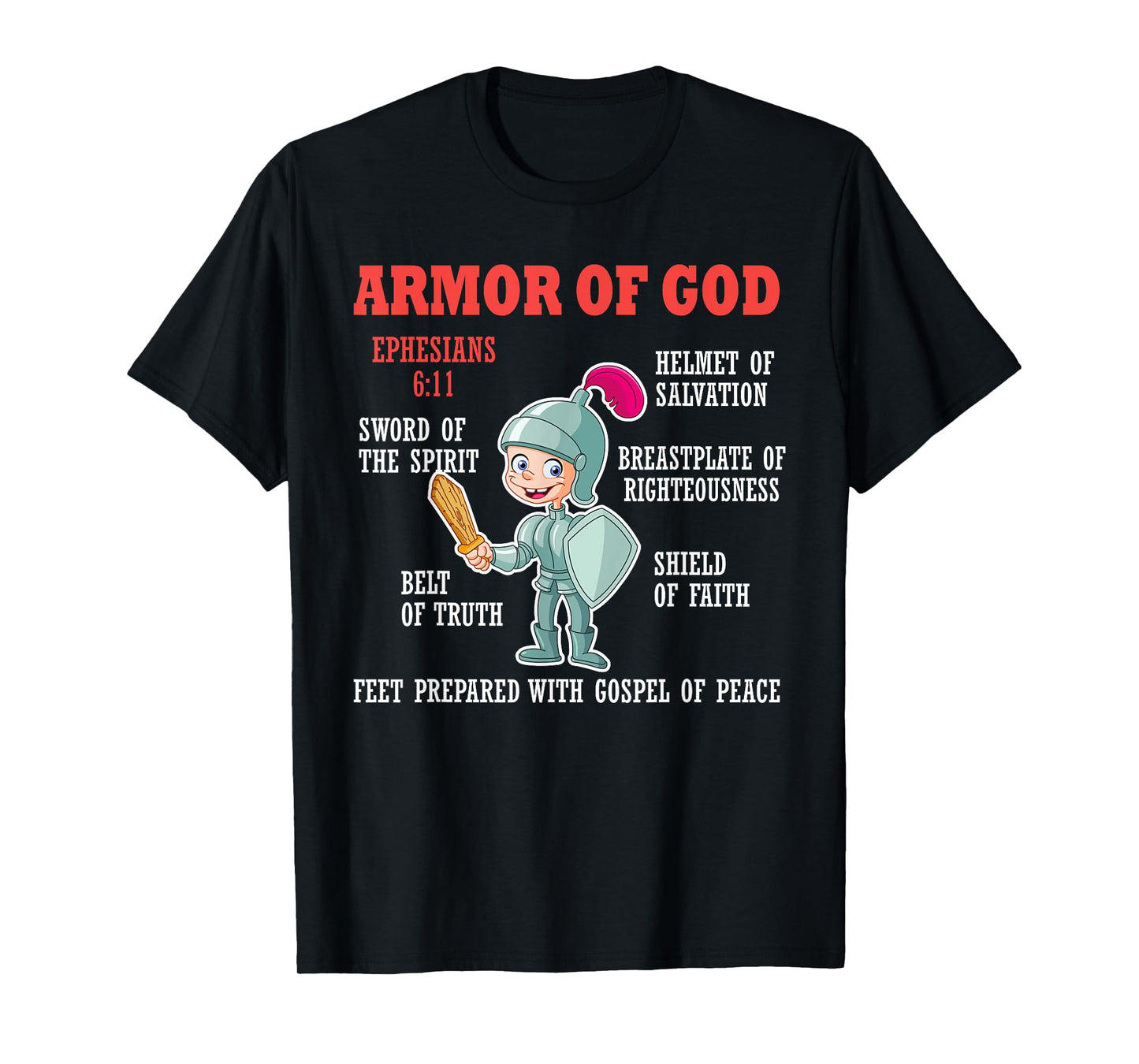 Put On The Full Armor Of God Bible Chapters For Kids T-Shirt