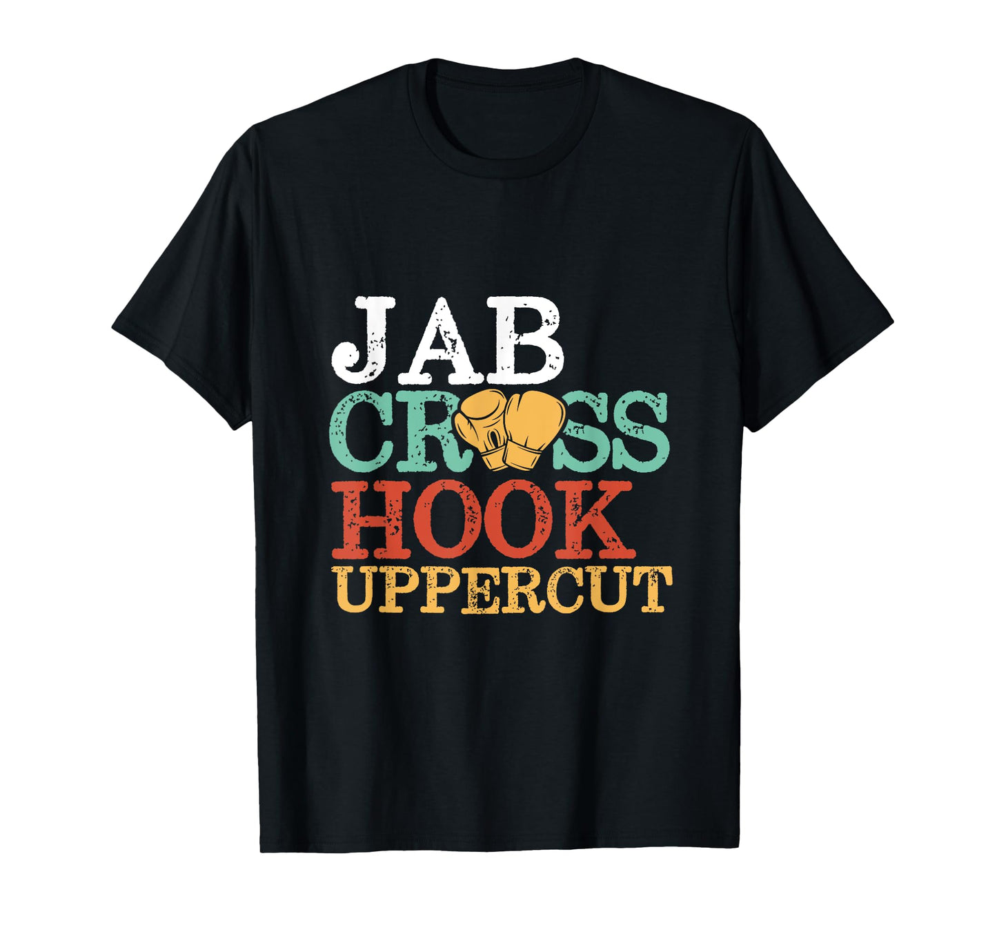 Jab Cross Hook Uppercut Boxer Workout Women Kickboxing T-Shirt
