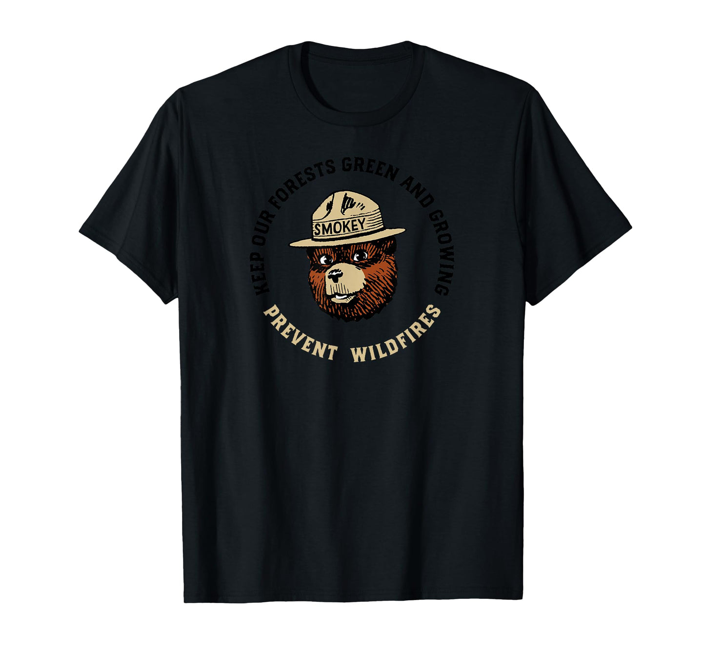 Smokey Bear Keep Our Forests Green & Growing! Vintage T-Shirt