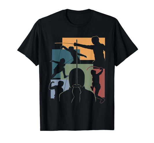 Funny Fencing Cool Fencer Swordfighter Swordfighting Outfit T-Shirt