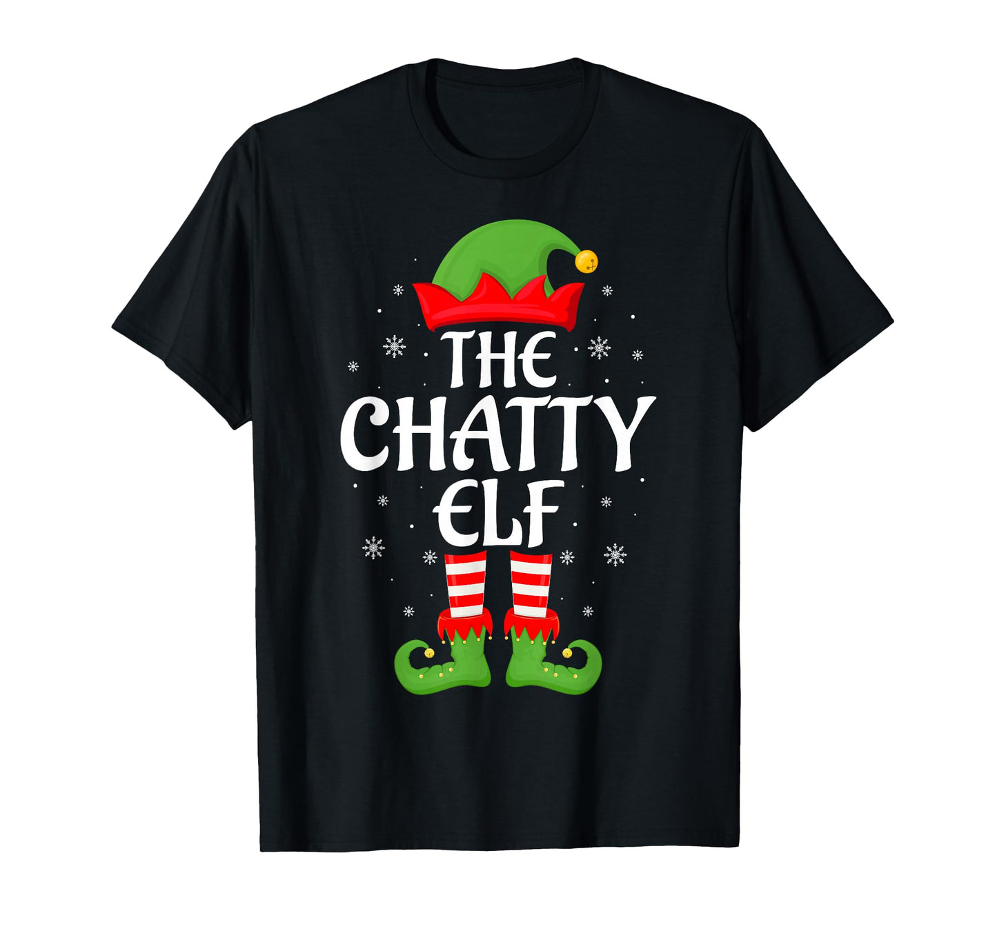 Chatty Elf Xmas Family Matching Elf Squad Christmas T-Shirt