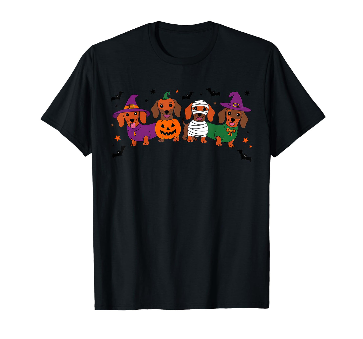 Halloween Dachshund Dogs Funny Costume Spooky T-Shirt
