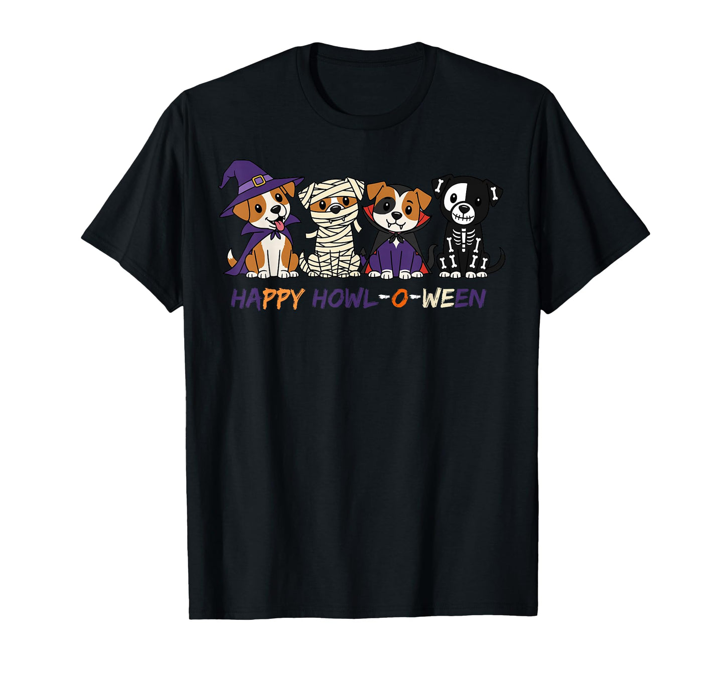 Funny Corgi Dog Halloween Happy Howl-o-ween T-Shirt
