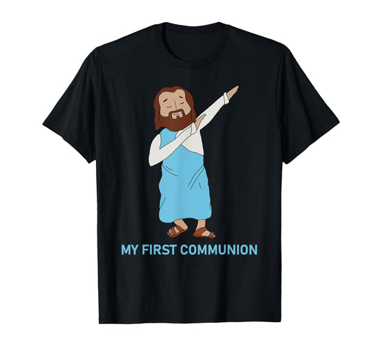 My First Communion Dabbing Jesus Christian Religious T-Shirt
