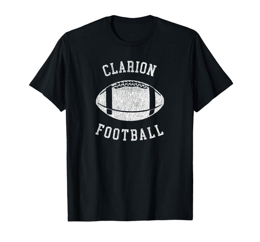 Clarion Football Distressed Vintage 80's Throwback Classic T-Shirt