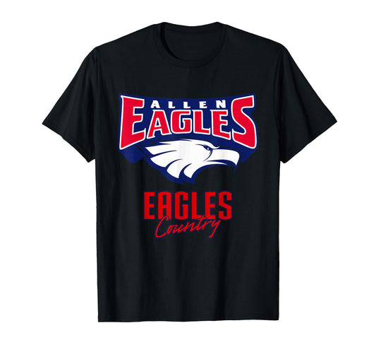 Allen Eagles Logo Country HS T-Shirt