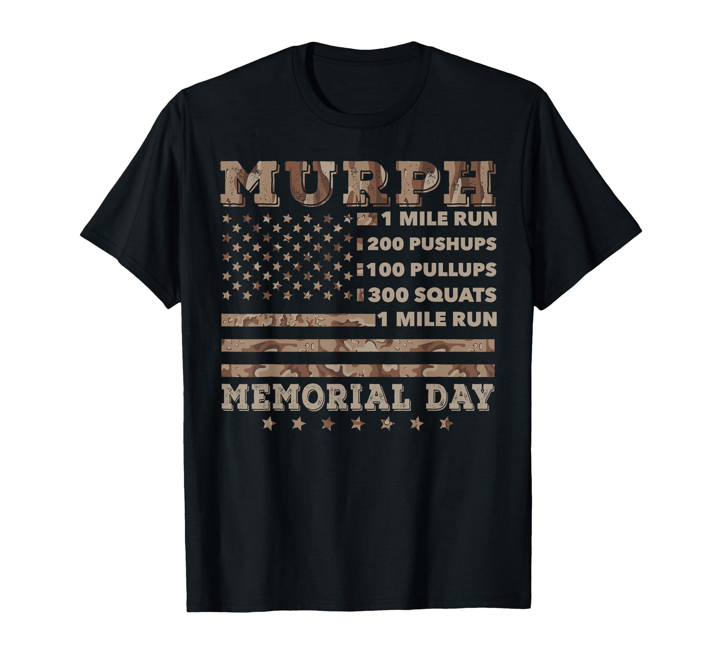 Murph 2021 Workout Challenge American Memorial Day Murph T-Shirt