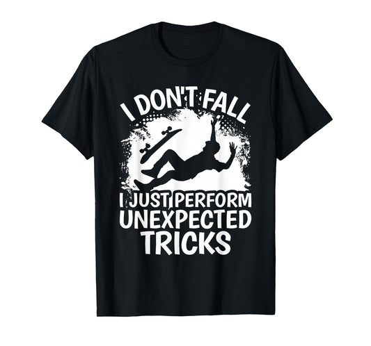 Funny Skateboard Skater Skateboarding Skating Men Boys T-Shirt
